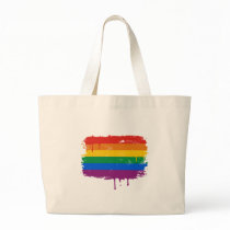 Rainbow Paint Tote Bags