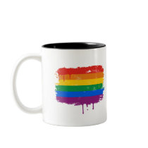 Rainbow Paint Mugs
