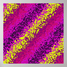 Rainbow Paint Splatter Abstract Purple Pink Green Posters