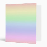 Rainbow Pastel Binder