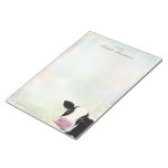 Rainbow Pastel Black & White Cow Large Notepad notepads