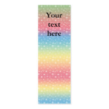 Rainbow pastel star pattern business card templates