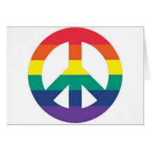 Rainbow Peace Card