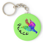 Rainbow Peace Dove Keychain