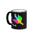 Rainbow Peace Dove Mugs