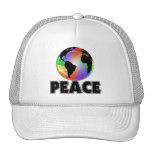 Rainbow Peace Earth Mesh Hat