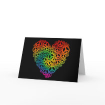 Rainbow Peace Heart