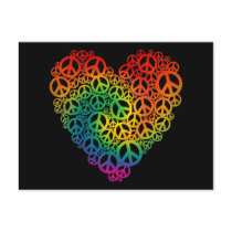 Rainbow Peace Heart