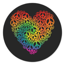 Rainbow Peace Heart