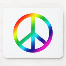 Rainbow Peace Mouse Pads