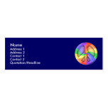Rainbow Peace Profile Card Business Card Template
