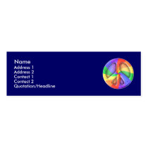 Rainbow Peace Profile Card Business Card Templates