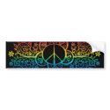 Rainbow Peace Sign Bumper sticker bumper stickers
