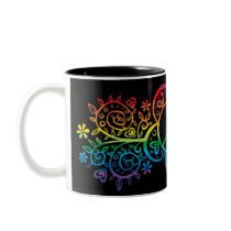 Rainbow Peace Sign MUG