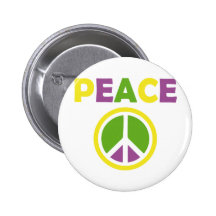 rainbow peace sign pins