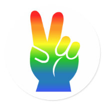 Rainbow Peace Sign