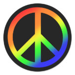 Rainbow Peace Sticker