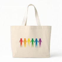 Rainbow People Canvas Bags