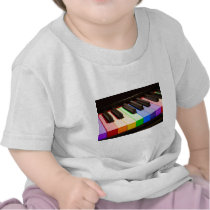 Rainbow Piano Tshirt