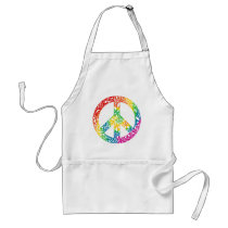 Rainbow Pieces of Peace Aprons
