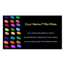 Rainbow Pigs Business Card
