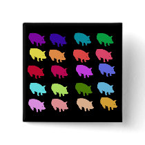 Rainbow Pigs Pin