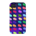 Rainbow Pigs Vibe iPhone 4 Cases