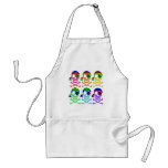 Rainbow Pirate Skulls Aprons