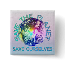 Rainbow Planet Button