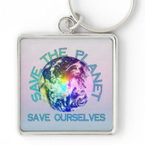 Rainbow Planet Keychains