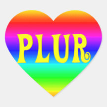 Rainbow PLUR Stickers
