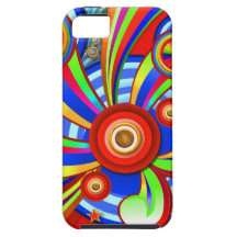 Rainbow Pop Psychedelic Design iPhone 5 Covers