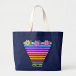 Rainbow Pot of Flowers (Monogrammed) Bags
