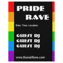 Rainbow Pride Custom Rave Flyers