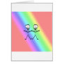Rainbow Pride Gay Grooms Greeting Card