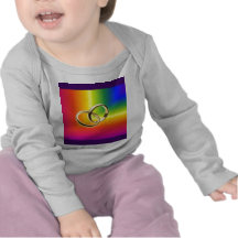 Rainbow Pride with Gold Wedding Bands Tee Shirt