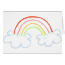 Rainbow Print Greeting Cards