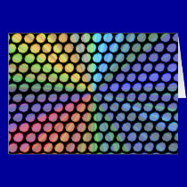 Rainbow Prism Effect Thank You Card cards