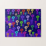 Rainbow Question Marks Jigsaw Puzzles