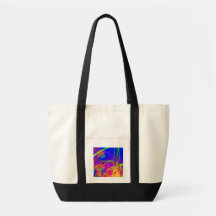 Rainbow Rainforest Understory Fractal Tote Bag