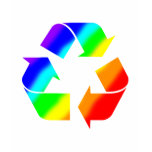 Rainbow Recycle Sign t-shirts