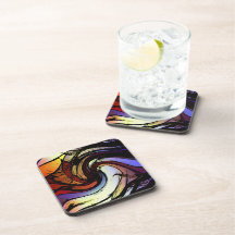 Rainbow Ripple Drink Coasters