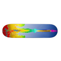 " Rainbow Rocket " Skate Board