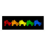 rainbow roller skates business cards