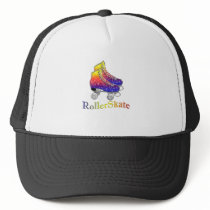 Rainbow Rollerskates Mesh Hat