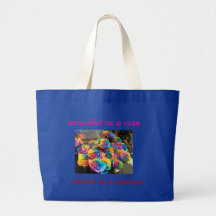 rainbow roses tote bag