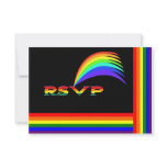 Rainbow RSVP Cards Personalized Invitations