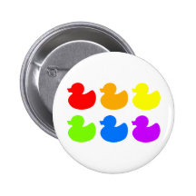 Rainbow Rubber Ducks Pins