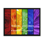 Rainbow Save the Date Postcard