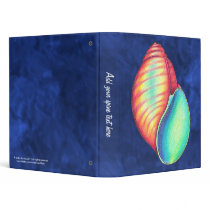 Rainbow Sea Shell Binder